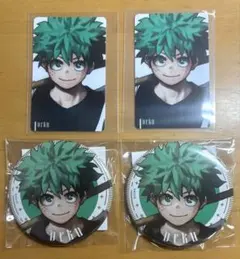 ヒロアカ 緑谷出久 僕のヒーローアカデミア 新十傑 缶バッジ キャラカード