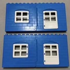 レゴ デュプロ アンパンマン ブロック 壁 窓 セット売り 青 パーツ ブルー