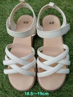 H&M サンダル ホワイト EUR30 18.5cm〜19のサムネイル