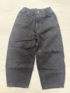 GU ジーユー　バレルレッグジーンズ　デニム　パンツ　ジーパン　120