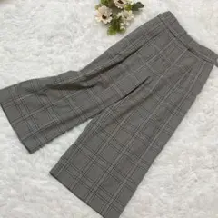 ミッシェルクラン MICHEL KLEIN ガウチョ　ワイドパンツ 七分丈