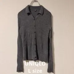 UNIQLO メリノリブポロカーディガン