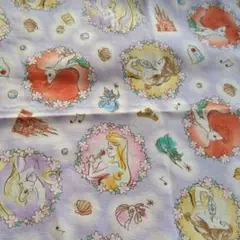プリンセス　アリエル　ベラ　ラプンツェル　生地　オックス　55×26