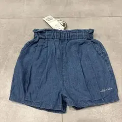 petit main デニム風ショートパンツ 100