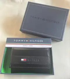 TOMMY HILFIGER ブラック レザー キーケース