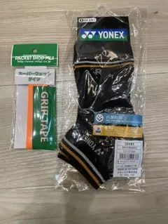 新品YONEX 3Dエルゴソックス BK/OR 22〜25cm
