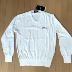 【新品未使用】Titliest タイトリスト　Vネックセーター　オフホワイト