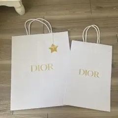 Dior ショップ袋 2つセット 星チャーム　ブランドショッパー ディオール