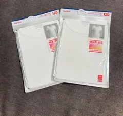 【新品　未開封】 ユニクロ ヒートテック　 ホワイト120 2枚セット