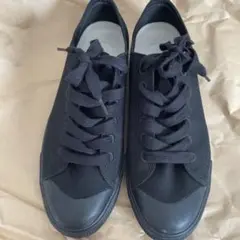 MUJI ブラックキャンバススニーカー