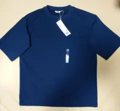 ユニクロ AIRism ネイビー Tシャツ L