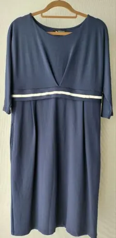 milk tea 授乳服 ワンピース ネイビー