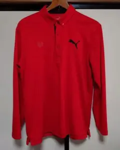 PUMA 長袖ポロシャツ レッド Lサイズのサムネイル
