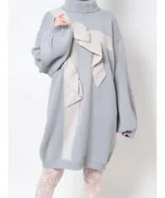 merry jenny プレゼントリボンニットワンピース