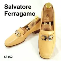 サルヴァトーレフェラガモ　新品　長期保管品　ダブルガンチーニ　スクエアトゥ