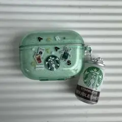 AirPods Pro 右耳と本体のみ スターバックス風ケース付き※左耳なし