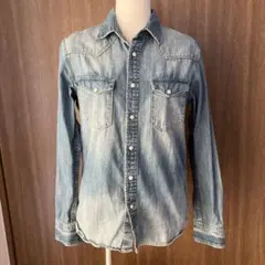 nano universe ナノユニバース デニムシャツ Sユニセックス