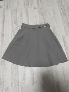 グレー プリーツスカート レトロガールのサムネイル