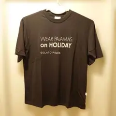 新品未使用 タグ付き ジェラートピケ ロゴTシャツ M-L ダークグレーのサムネイル