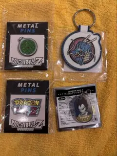 ドラゴンボール　メタルピンズ 刺繍ワッペン　ベジータ　キーホルダー　一番くじ