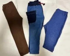 UNIQLO・BREEZE キッズ　ズボン3点まとめ売り（100）