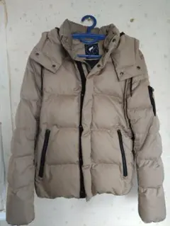 ナノ・ユニバース ダブルジップベージュダウンジャケットＬサイズです☆
