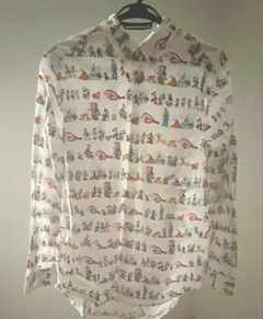 ディズニー　総柄　長袖シャツ