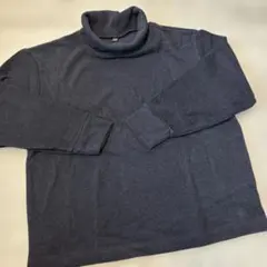 UNIQLO ユニクロ ハイネックニット ネイビー