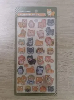 ボンボンドロップシール 柴犬