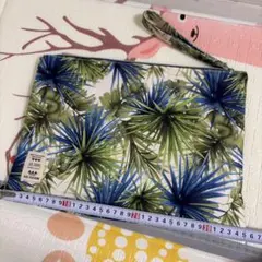 植物柄 クラッチバッグ