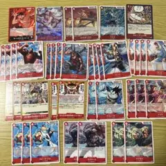 ワンピースカード　白ひげ海賊団デッキパーツ　赤