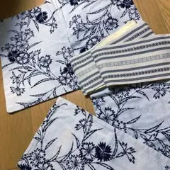 浴衣 美品 薄浅葱色 Sサイズ 誂え品 綿紅梅 訳ありです - メルカリ