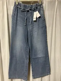 GOODデニムイージー綿麻パンツ