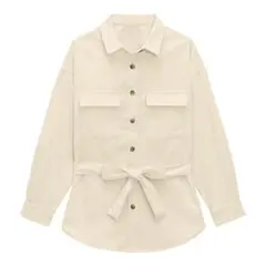 GU コーデュロイベルテッドオーバーサイズシャツ