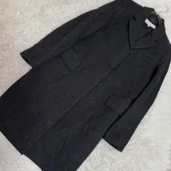 SeeByChloe ウールコート チャコール 38 キレイめ オフィス 上品のサムネイル