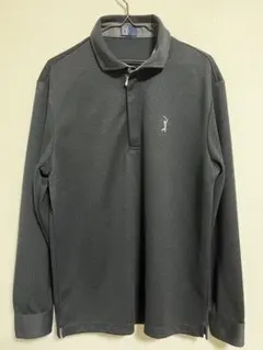【美品】PGA TOUR ゴルフウェア メンズ L ブラック 長袖 ポロシャツ