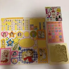 雑誌 りぼん ちゃお なかよし ステッカー シールまとめ売り 平成レトロ