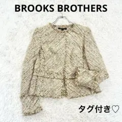 【未使用】Brooks Brothers ノーカラーツイードジャケット金ボタンS 中古・古着通販】BROOKS BROTHERS (ブルックスブラザーズ) ノー