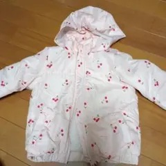 チェリー柄ピンクアウター 90cm