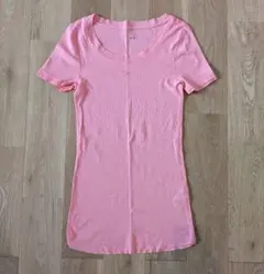 three dots Tシャツ ピンク 半袖　Sサイズのサムネイル