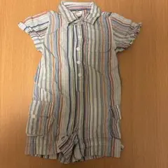 BABYGAP 格好可愛い　ストライプ柄　ベビーロンパース 半袖 70