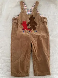 ✩︎希少✩︎オールド ミキハウス クマ コーデュロイ オーバーオール 90