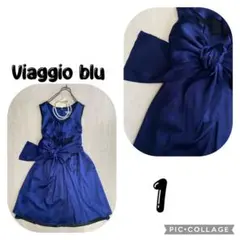 Viaggio blu 光沢感　リボン付　ワンピースのサムネイル