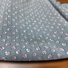 昭和レトロな着物生地　レトロ布　丹後ちりめん　ひょうたんのスタンプあり