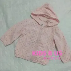 KIDS R US キッザラス ナイロンジャケット ピンク ドット 90cm