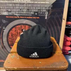 Y2K 00s adidas ニット帽 ニットキャップ ビーニー 刺繍