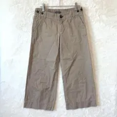 Gap ギャップ／クロップドパンツ チノパン Ｓ コットン ベージュ 無地
