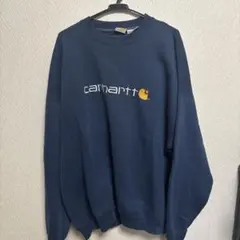 carhartt ネイビー スウェット　トレーナー