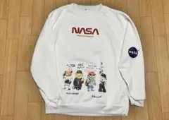 NASA ベアデザイン スウェット トレーナー ホワイト