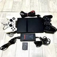 PS2 薄型 SCPH-70000 ブラック 美品本体セット動作良好